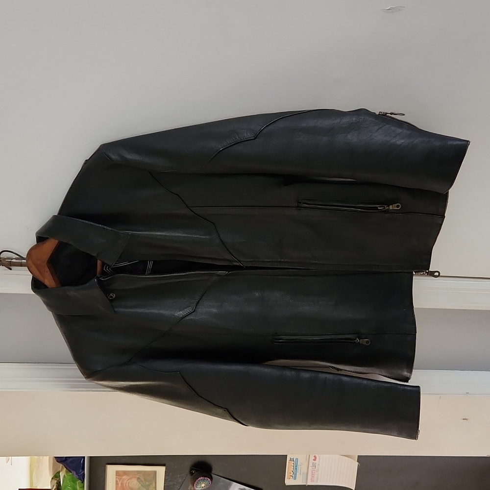 Pro Force Genuine Leather Biker Jacket